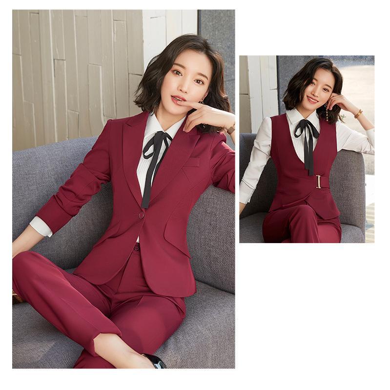 お洒落 女性ビジネス制服フォーマル スラックス ジャケット お洒落 女性ビジネス制服フォーマル スラックス ジャケット