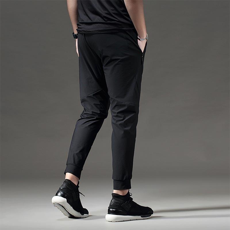 トレーニングウェア パンツ ブラック Lサイズ ランニングウェア ロングパンツ メンズ ストレッチ スポーツ