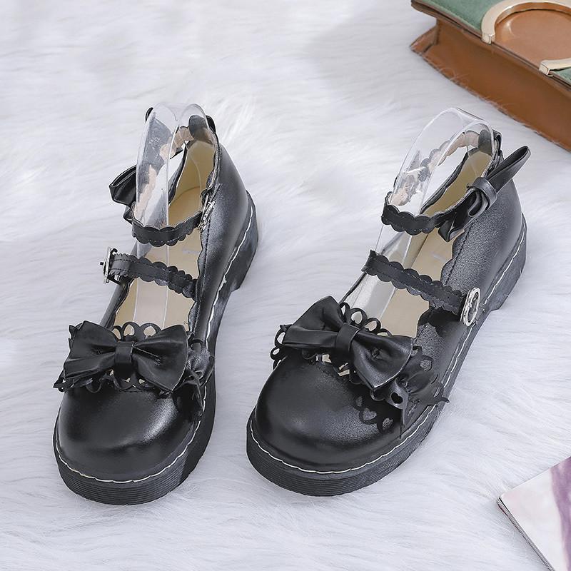 ロリータ靴 ローファー レディース 靴 フラット パンプス メイド