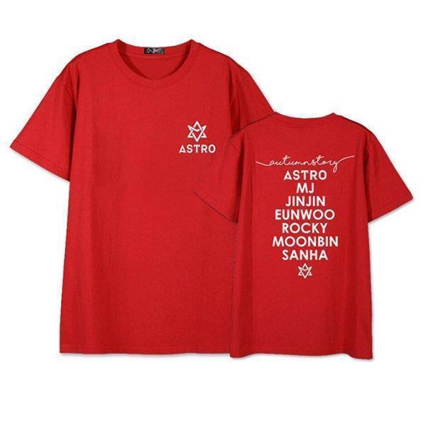 ASTRO EunWoo Moon Bin SanHa韓流グッズ 半袖Tシャツ コート2022新入荷 春夏 男女応援服 打歌服カジュアルウェア｜sg-k｜07