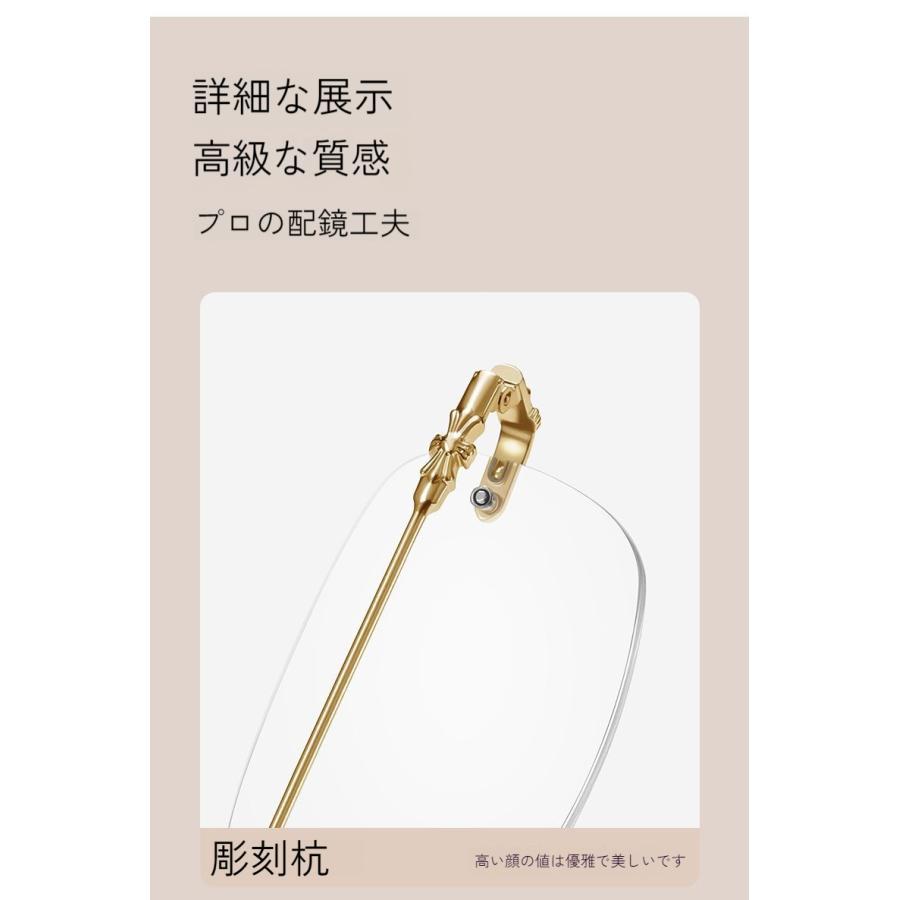 高級フレームレス 自動調整 老眼鏡 スマートフォーカス ブルーライト