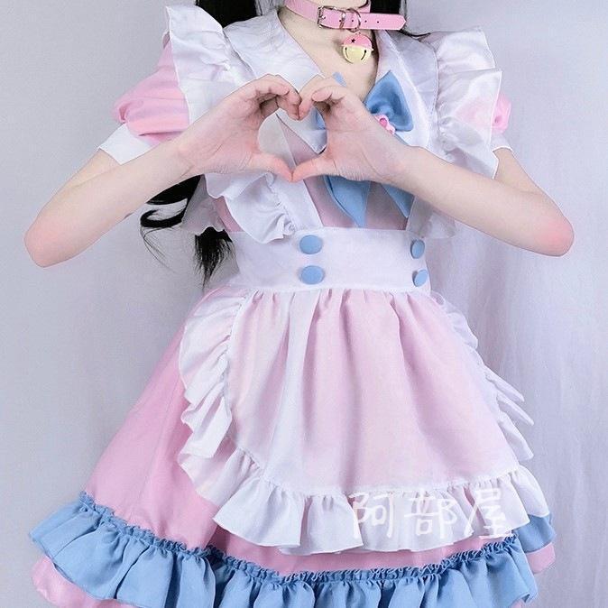 猫耳付きピンクレースコスプレ衣装 ティカ Tika ハロウィン ハロウィンコスプレ用ファー×レース猫耳