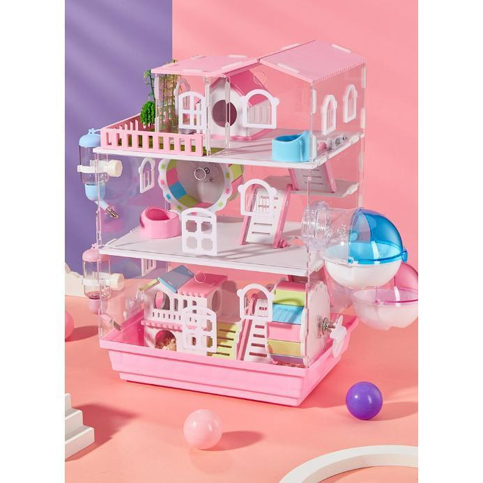 ハムスター用品ハムスターケージ小動物用ケージケージ広いハウス小動物