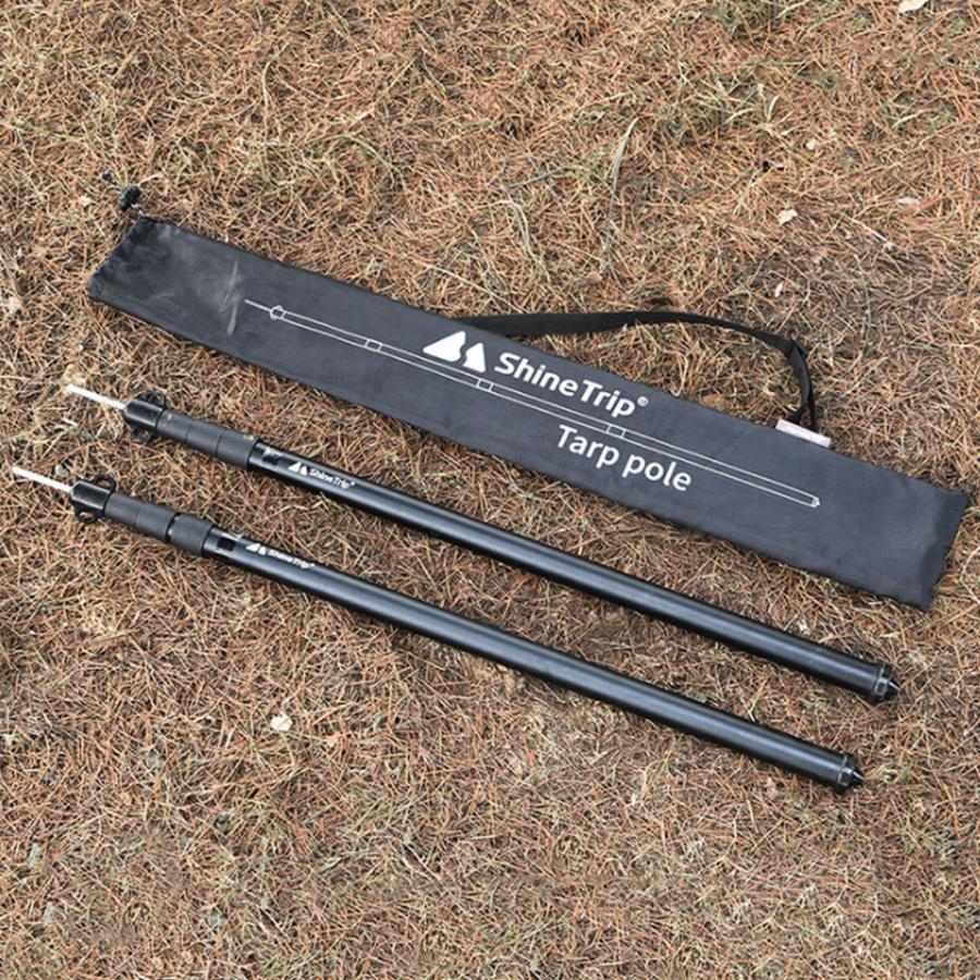 テントポール アルミ 2本セット タープポール 伸縮 アルミポール