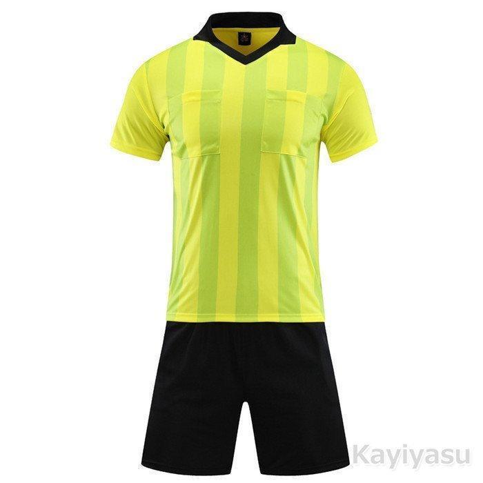 サッカー審判服 審判ウェア 練習着 上下セット 半袖 シャツ ハーフ