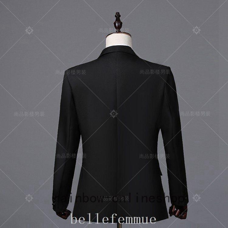 メンズフォーマル タキシードスーツ 黒 白 スーツ/ズボン/蝶タイ