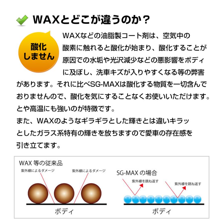 ガラスコーティング剤 SG-MAX お試し100ml  車 スマホ 業務用 水回り 水まわり 掃除 洗面台 |  | 10