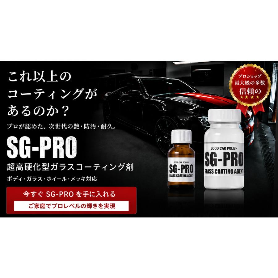 ガラスコーティング剤 車 【SG-PRO】 5年耐久 硬化型 プロ仕様 業務用