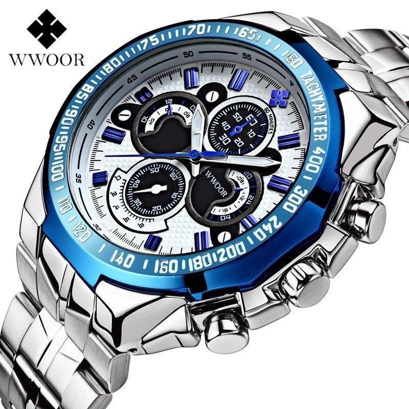 腕時計 メンズ シンプル おしゃれ ブランド ビジネス 代 30代 ブルー シルバー Wwoor Watch 良質海外ブランド Sg商会 通販 Yahoo ショッピング