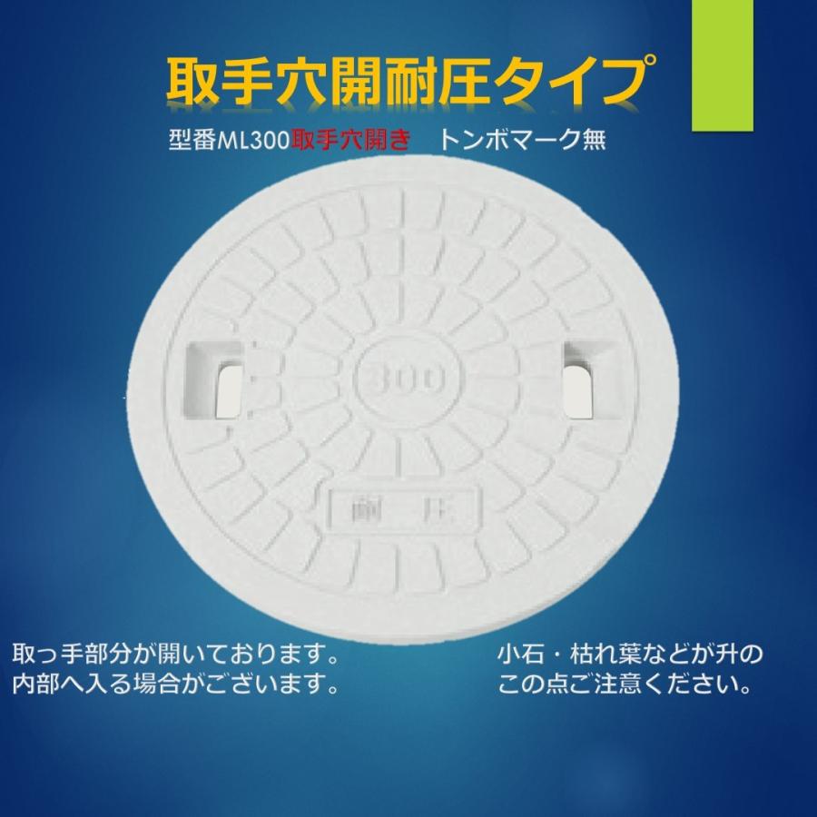 グッドホームボックス300 レジコン蓋 耐圧1トン 丸型 ML300 ホワイト