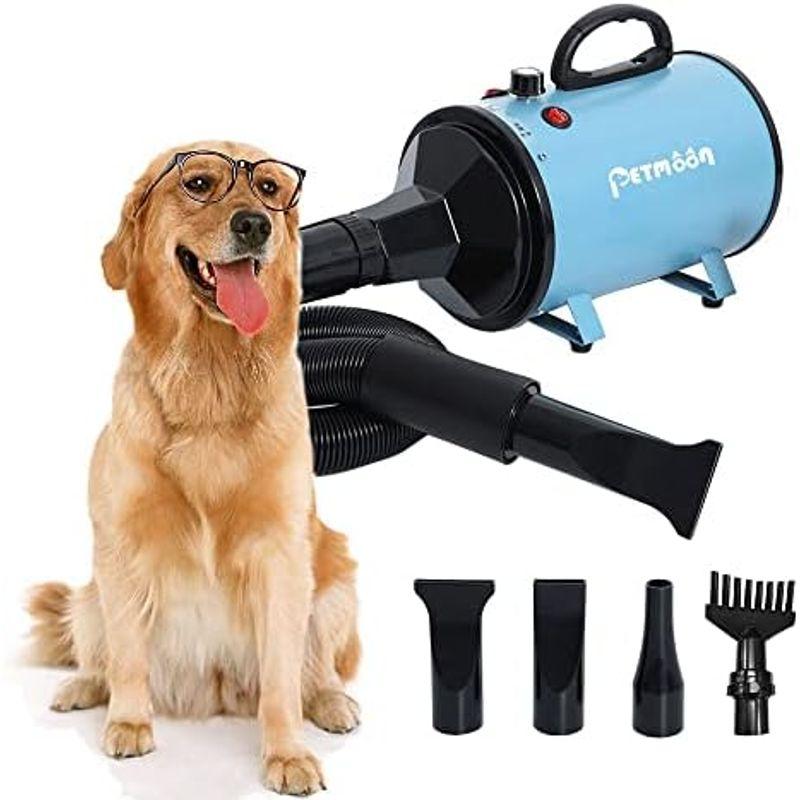 【売り切りお値下げ】 Petmoon ペットドライヤー ペットヘアードライヤー ブロワー 無段階速度制御 送風機 4つのノズル付き 風速、温度調整可能 強いブロー 【I1771450043】(10583円)