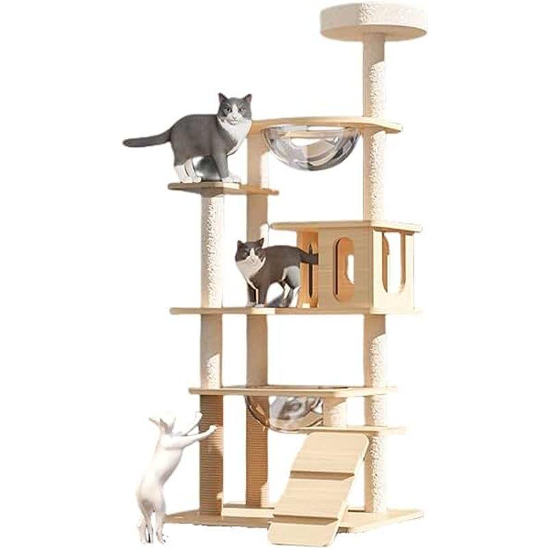 GORGSPET キャットタワー 猫タワー人気ランキング おしゃれ 人気 木製 宇宙船付き 省スペース 大型猫用 多頭飼い 組立簡単 日本語 キャットタワー 猫タワー人気ランキング おしゃれ 人気 木製 宇宙船付き 省スペース 大型猫用 多頭飼い 組立簡単 日本語