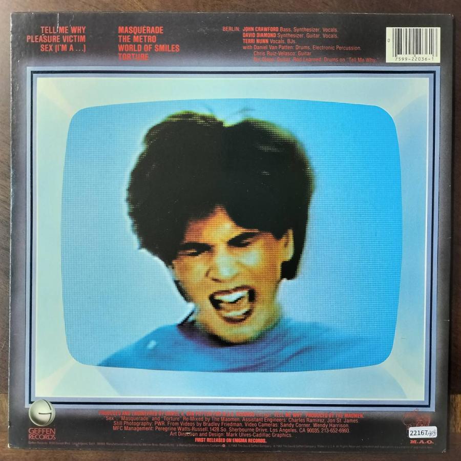 22167 【US盤★美盤】 BERLIN/PLEASURE VICTIM ※SLM刻印有 |  | 01