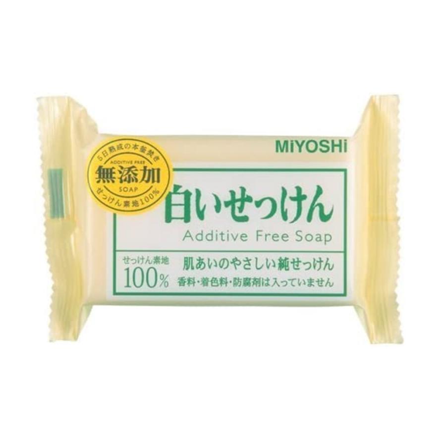 ミヨシ石鹸 ミヨシ 白い石鹸 白いせっけん 無添加 108g 固形石鹸