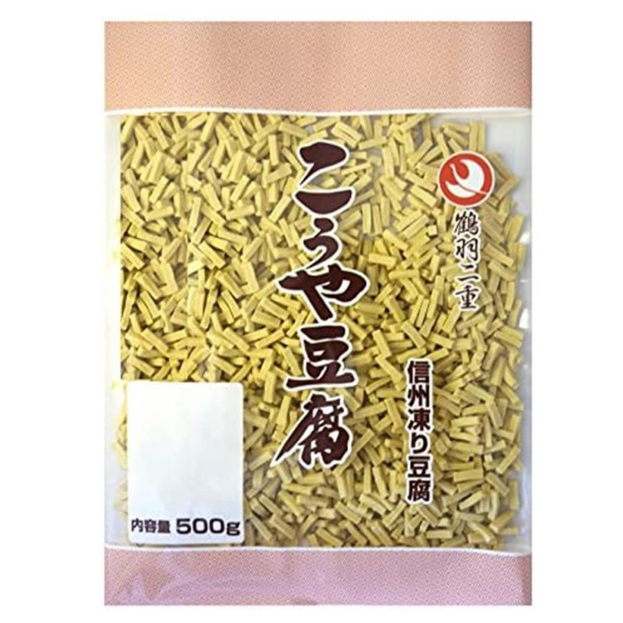 登喜和冷凍食品 鶴羽二重 高野豆腐 こうや豆腐 1/156 細切りカット 500g の商品画像