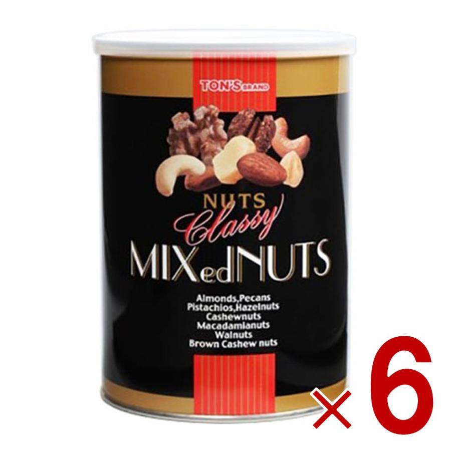 ナッツ 東洋ナッツ食品 トンTON'S クラッシー ミックスナッツ 缶 360g