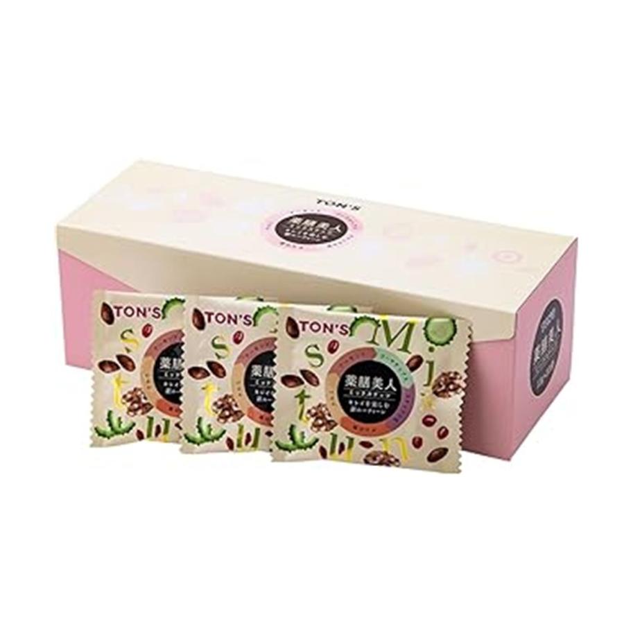 東洋ナッツ 薬膳美人ミックスナッツ 個包装 TON'S 食べきり アーモンド ゴーヤチップス スナック小豆 クコの実 クルミ 12個 東洋ナッツ 薬膳美人ミックスナッツ 個包装 TON'S 食べきり アーモンド