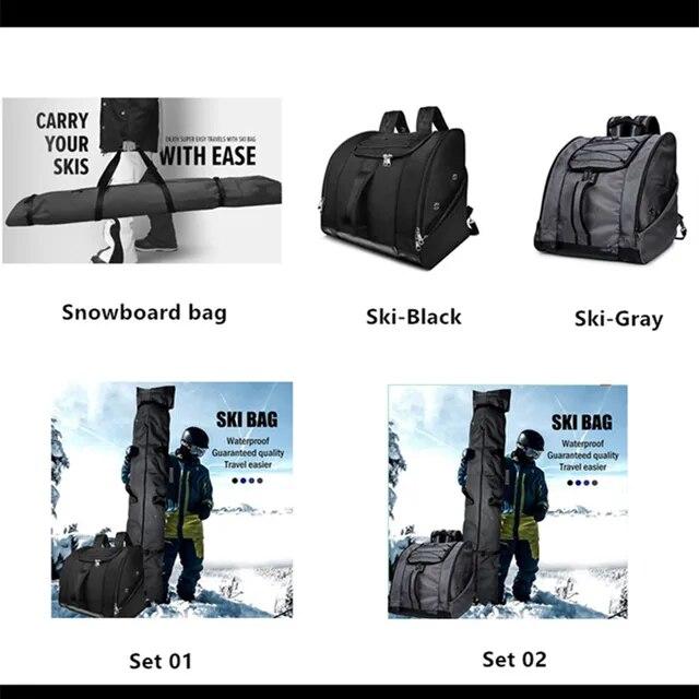 純正オンラインストア Soarowl-大型スキーボードバッグ，防水スキーブーツバッグ，冬のスキー用具，収納バッグ，ユニセックス