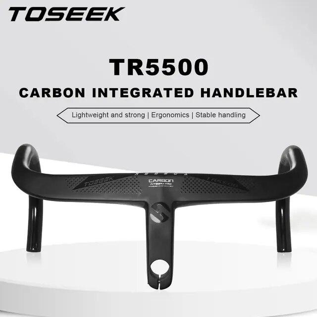 TOSEEK TR5500 ロードバイク フルカーボンファイバーステム 一体型 