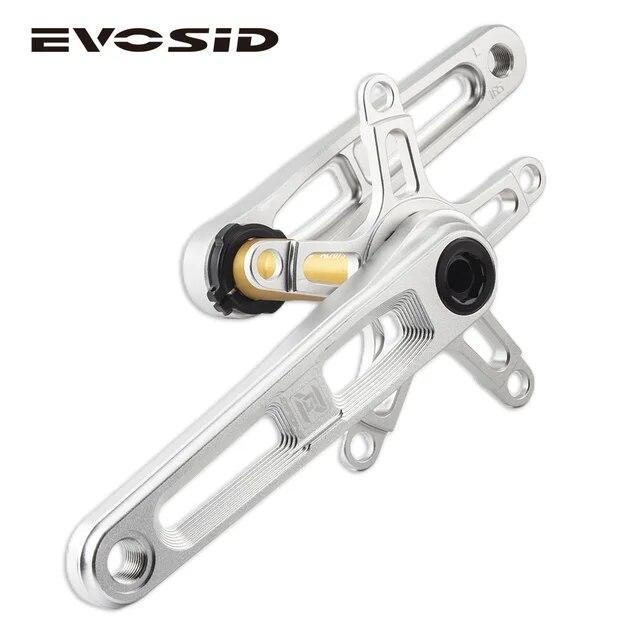 新到着 Evoid-超軽量折りたたみ自転車ボトムブラケット，165ボルト付き170mm透かし彫り技術クランクセット，CNCクランクセット，130bcd