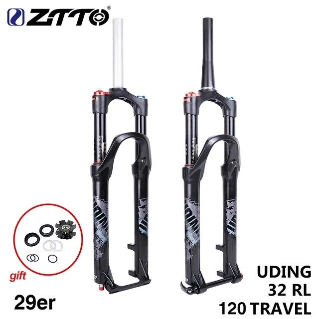 Ztto uding-自転車サスペンションフォーク,マウンテンバイク用クイックリリース,モデルuding 32 rl,120mm,air 29 ...