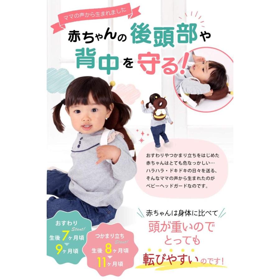 並行輸入品 Piacere 赤ちゃんのあたまガード ベビーヘッドガード 転倒防止リュック 補助ベルト付 出産祝い Materialworldblog Com