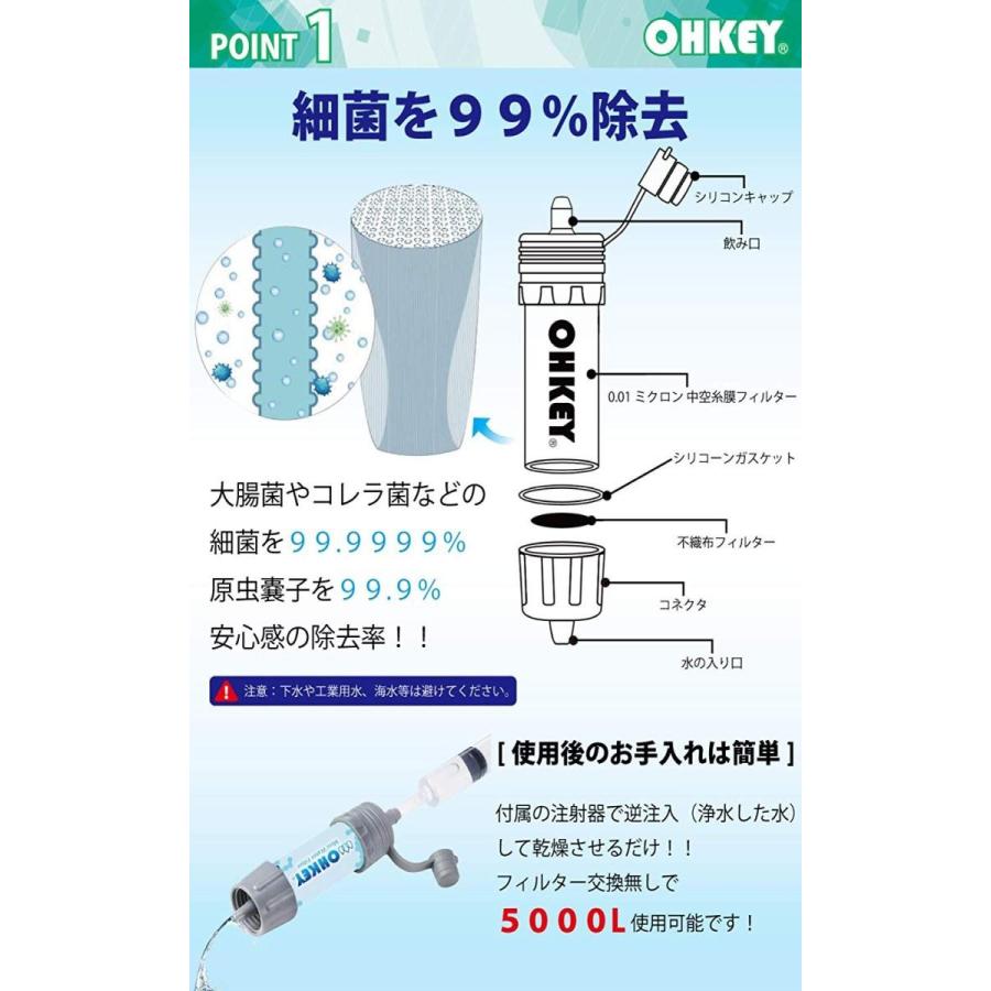 数量は多い Ohkey 携帯浄水器 浄水器 濾過器 アウトドア 災害 検査済日本仕様 Shipsctc Org