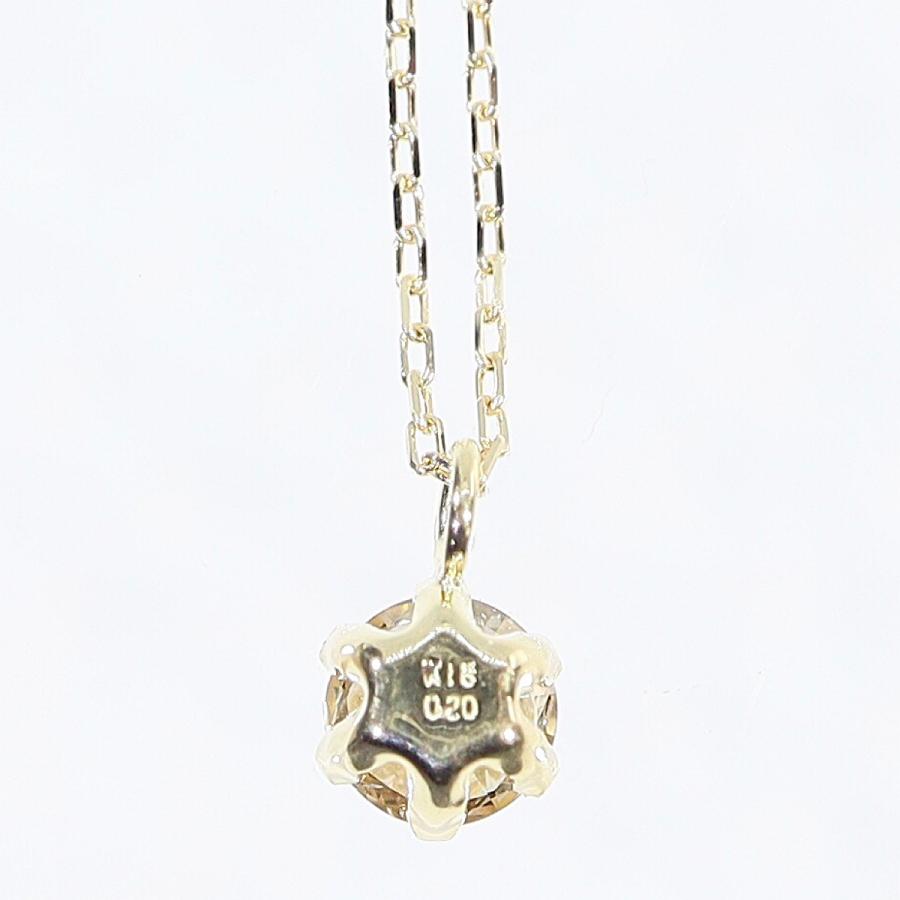 0.20カラット ダイヤモンドネックレス K18 レディース 中古 0.20カラット ダイヤモンドネックレス K18 レディース 中古