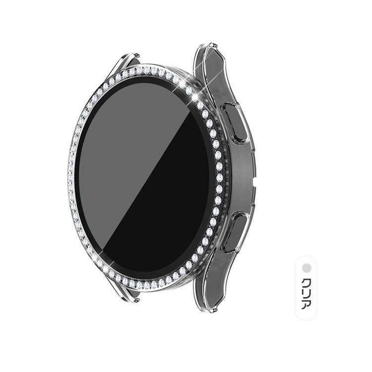 スマートウォッチ保護ケース・Galaxy Watch 4用 40mm ケース カバー 強化ガラス付き ラインストーン きらきら かわいい レディース｜sh-price｜06