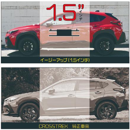 イージーアップ、リア用１インチアップスペーサー ACC リフトアップスペーサー イージーアップ【EAZY-UP】 リア