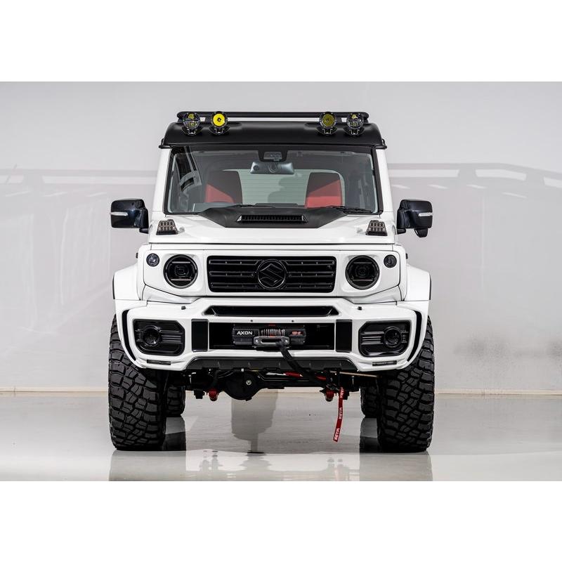 ジムニー　フロントグリル　傷あり エイムゲイン（AIMGAIN） MUDRON GT-X フロントグリルタイプ2 未塗装