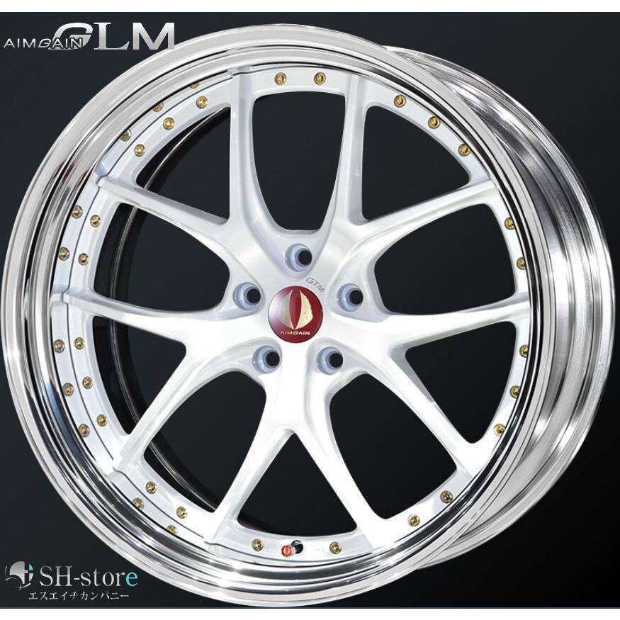 エイムゲイン20インチGTMホイールタイヤセット超希少　超美品　超軽量　深リム レクサスLS500/LC500タイヤホイールセットAIMGAIN-GTM(エイムゲイン2P