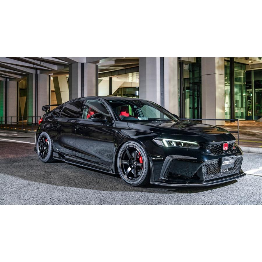 FL5シビックタイプR】リアサイドディフューザー2P［CFRPカーボン/FRP未