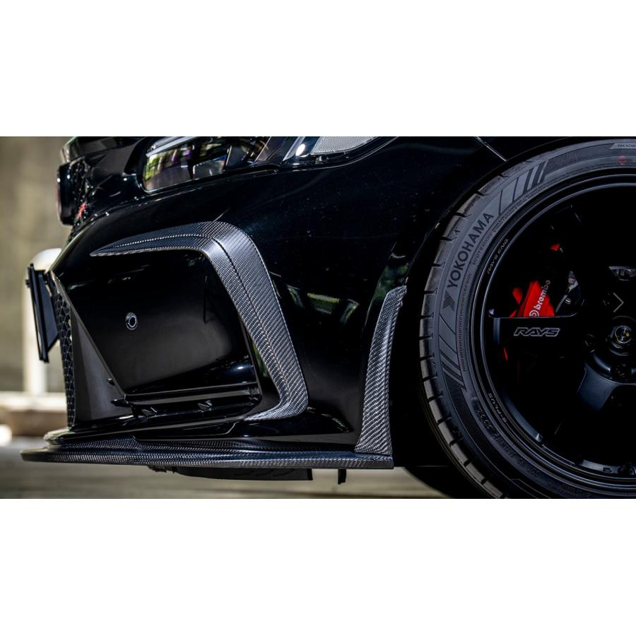 FL5シビックタイプR】フロントバンパーガーニッシュ2P［CFRPカーボン