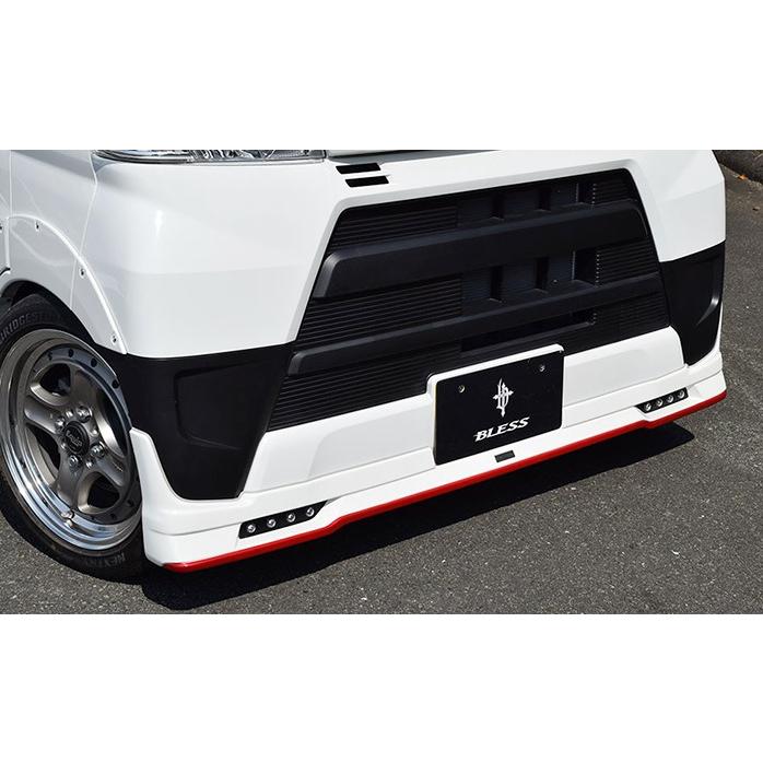 S321V/S331Vハイゼットカーゴ)フロントハーフスポイラーVer2【LED有り