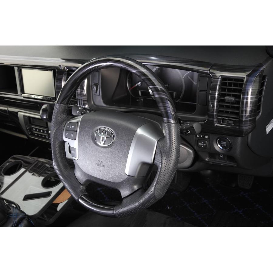 ブルーム (BLUME) ゼブラブラックウッドステアリング 200系ハイエース4