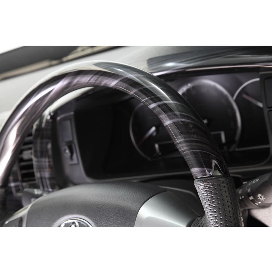 ブルーム (BLUME) ゼブラブラックウッドステアリング 200系ハイエース4