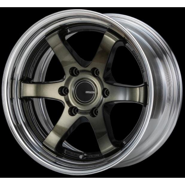 舞杏KB RACING2 18in 9J +25 6H 139.7 舞杏(カズキオート) KBレーシング2 スモーククリア 18インチ 【厳選