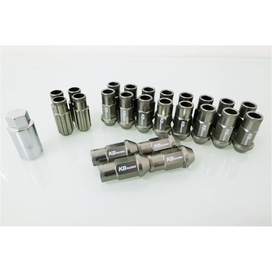 舞杏/ぶあん KBレーシングナット 50mm24本セット ロックナット付