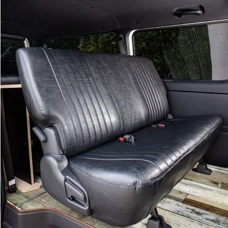 ハイエース　サンシェードセット カーバックシートカバー 合成皮革 吸盤付き z-style トヨタ ハイエース シートカバー 専用 レザー