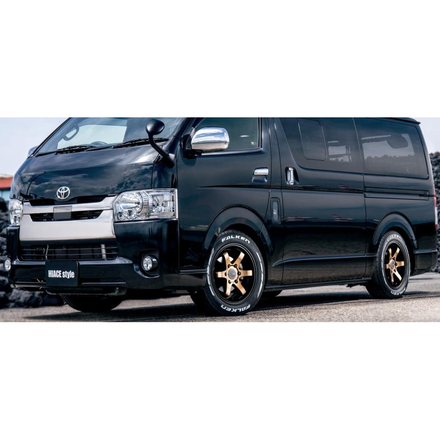 KBレーシング　タイヤホイールセット　16インチ　ハイエース 限定激安スタッドレス 舞杏 KBレーシング スモークブロンズ 16インチ