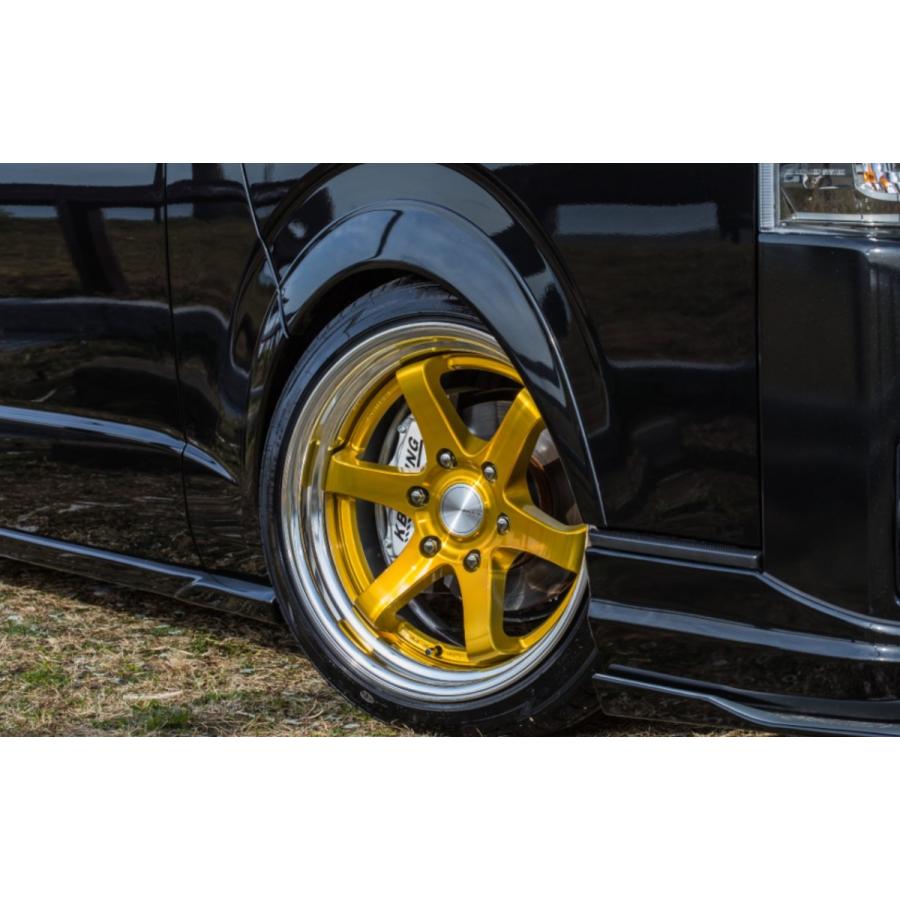 舞杏 KBレーシング2 2P ホワイト 19インチ 【厳選輸入225/40R19ホイールタイヤセット】 200系ハイエースに最適〈タイヤ銘柄選べます！〉_5