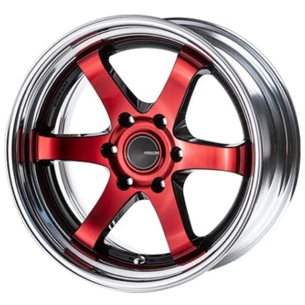 舞杏【BUANJAPAN】KB-RACING2(2P)19インチ8.0J〜11.5J レッドクリア