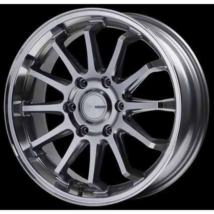 社外 18インチ メッキアルミホイール 225/50R18 タイヤ付 KBレーシングS-12 18インチ6.5J+38【225/50R18ホイールタイヤセット