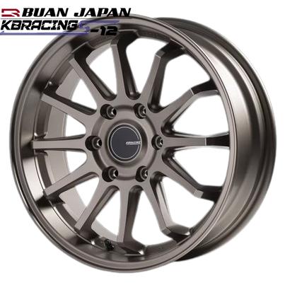 KBレーシングS-12 18インチ6.5J+38【225/50R18ホイールタイヤセット