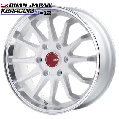 KBレーシングS-12 18インチ6.5J+38【225/50R18ホイールタイヤセット