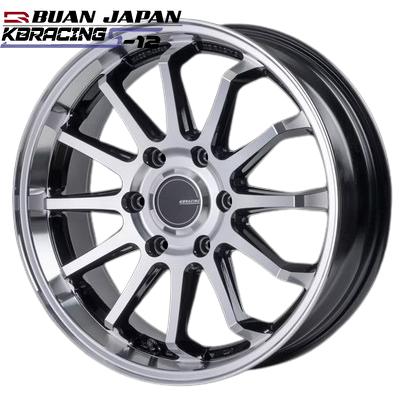 KBレーシングS-12 18インチ6.5J+38【225/50R18ホイールタイヤセット