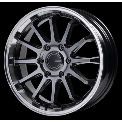 KBレーシングS-12 18インチ6.5J+38【225/50R18ホイールタイヤセット
