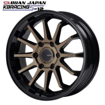 KBレーシングタイヤホイールセット KBレーシングS-12 18インチ6.5J+38【225/50R18ホイールタイヤセット