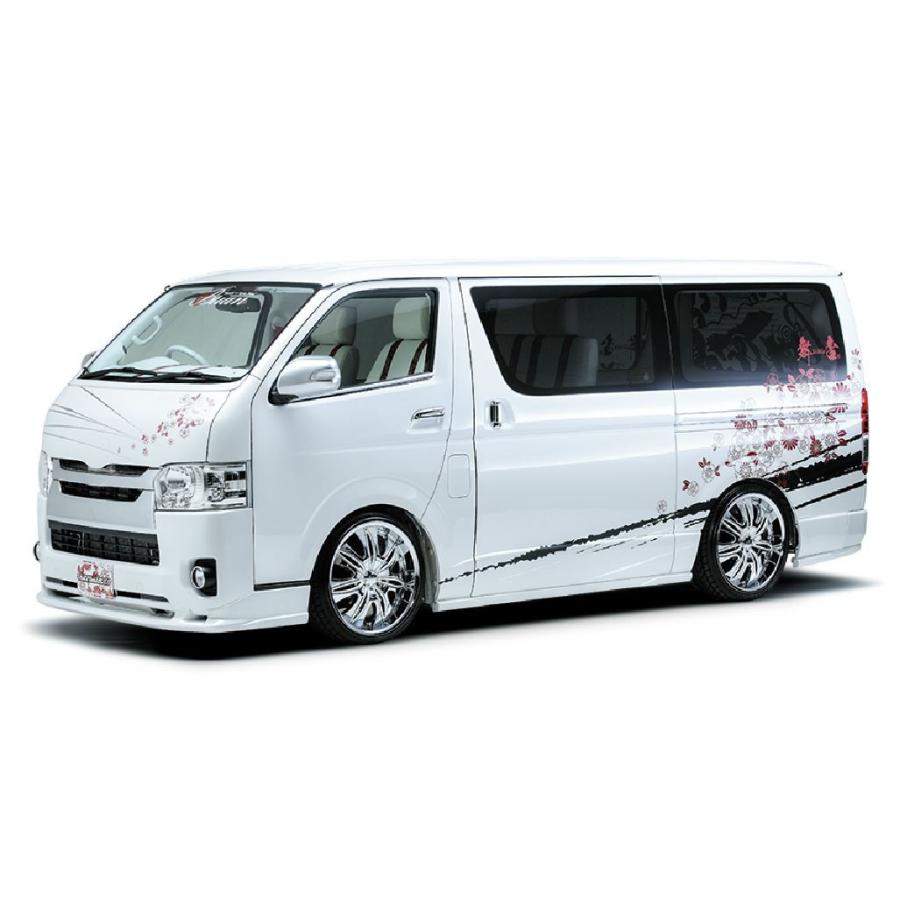 舞杏/ぶあん（カズキオート）　アーバンスタイル　3点セット未塗装　200系ハイエースIV型標準ボディ